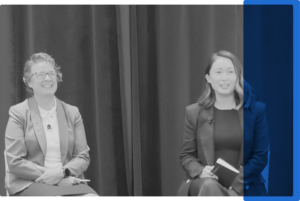 Jess_CJ Azcarate Image 2_BW Two women on a panel